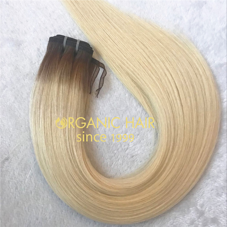 Customized T#6/#60 color thickness end flat weft for lady A129